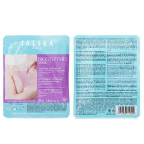 Máscara Talika Bio Enzymes com decote antienvelhecimento com ácido hialurônico