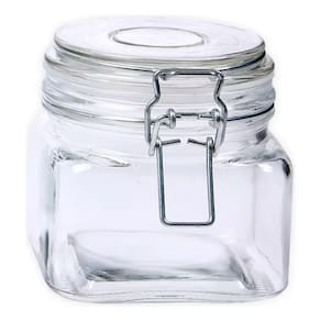 Pote de Vidro Hermético 460ml - Trava Sofistic Le Bianco - P