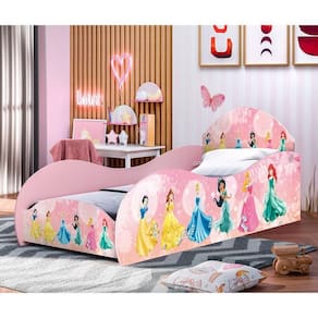 Cama De Solteiro Menina Rosa Princesa Princesas Rosa