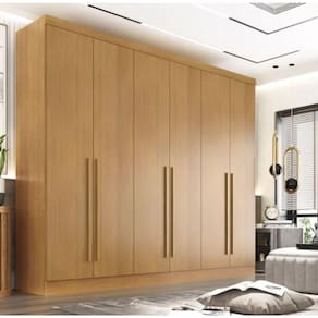 Guarda Roupa Casal 6 Pts 100% Mdf Gramado - Móveis Valverde