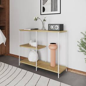 Aparador Industrial Artesania Branco E Feijó 95cm Preto