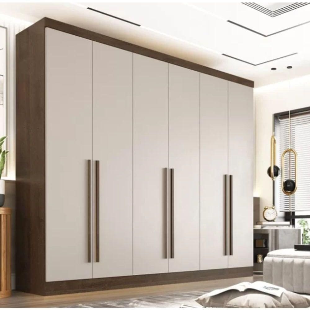Guarda Roupa Casal 6 Pts 100% Mdf Gramado - Móveis Valverde
