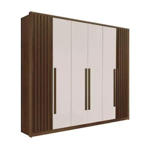 Guarda Roupa 6 Portas Mdf Anápolis Ripado- Móveis Valverde