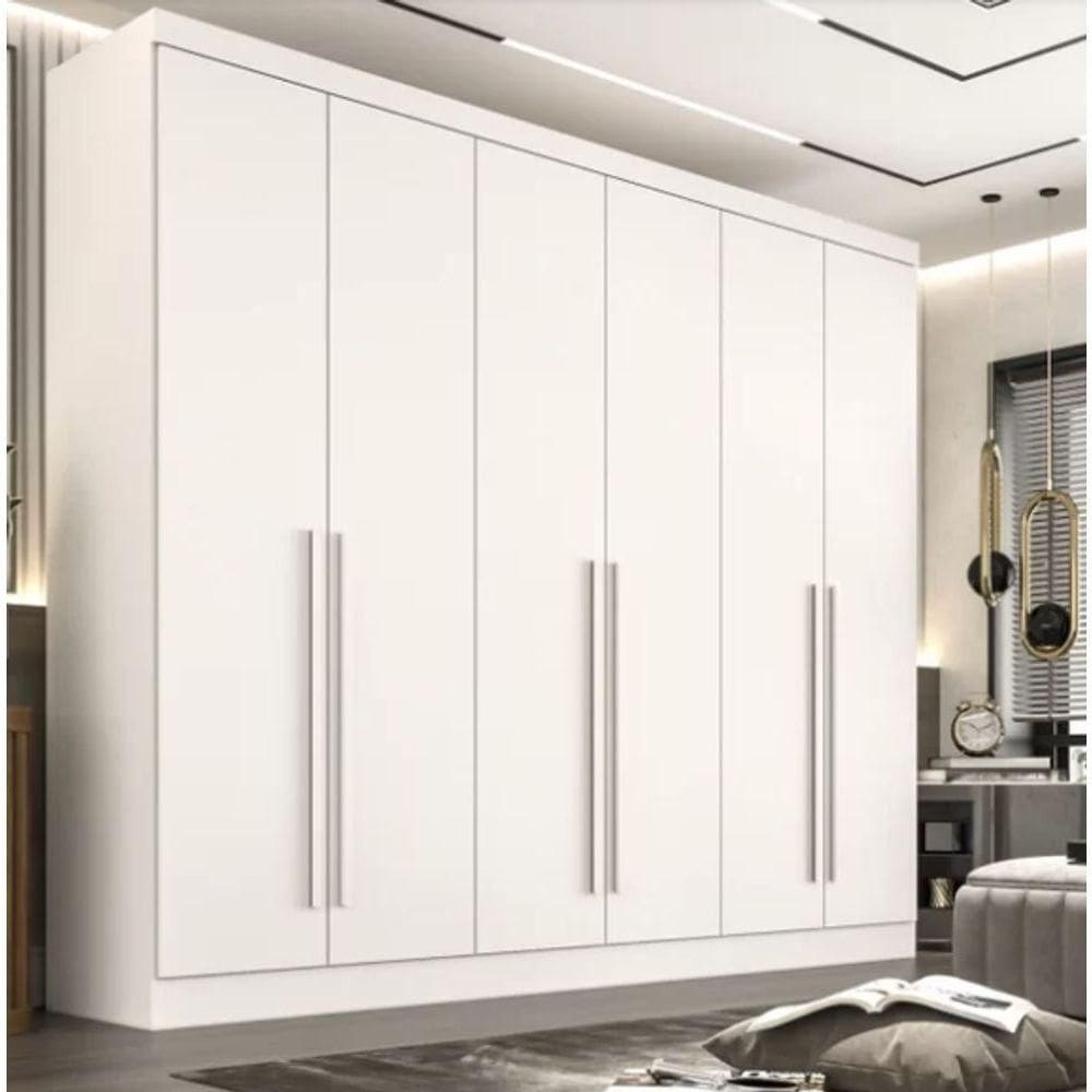 Guarda Roupa Casal 6 Pts 100% Mdf Gramado - Móveis Valverde
