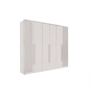 Guarda Roupa 6 Portas Mdf Anápolis Ripado - Móveis Valverde