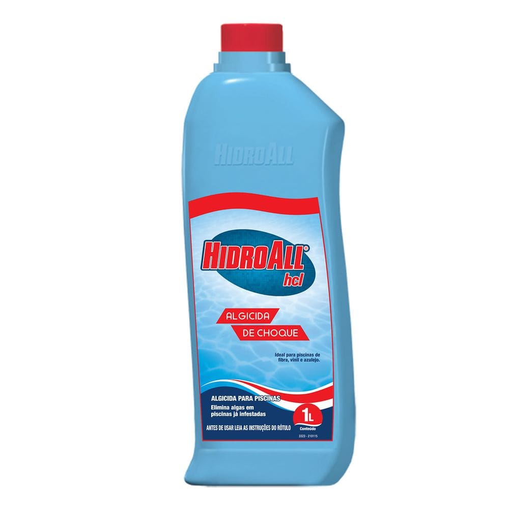 Algicida de Choque Hidroall hcl 1 Litro