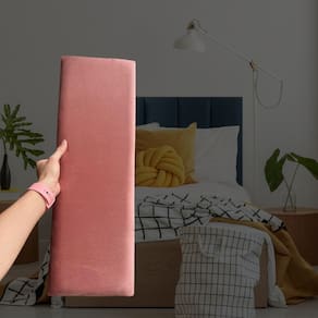 Kit 5 Módulos Estofados Cabeceira Cama Casal 20x60cm Rose