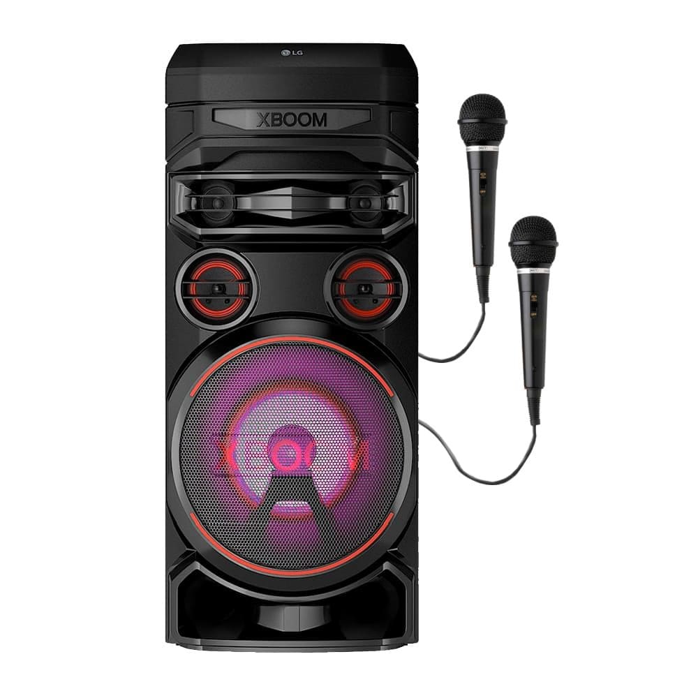 Caixa de Som LG XBOOM RNC7 Superamplificador Karaokê Party -2 Mic