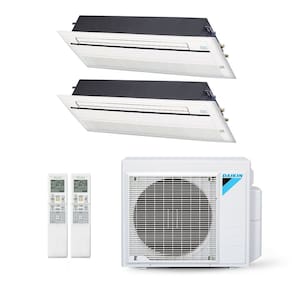 Ar-Condicionado Multi Split Inverter Daikin 18.000 BTUs (2x Evap Cassete 1 Via 12.000) Quente/Frio 220V
