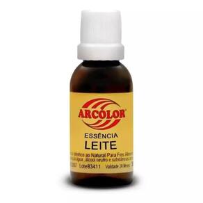 Essência Comestível Artificial 30ml Arcolor Leite