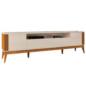 Rack para TV Até 75 Polegadas 1 Porta Morgan EDN Off White Cedro