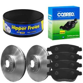 Kit Pastilha Disco Dianteiro Ventilado Aircross 2010 a 2018