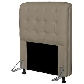 Cabeceira Dama 1,00 Cm Cama Box Solteiro Corino Areia