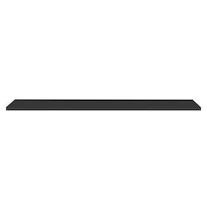 Prateleira Flutuante Para Banheiro Com Suporte Invisível 68x20cm Yara Preto - Lumil