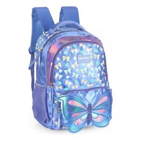 Mochila Escolar Up4you Borboleta Glitter Luxcel Menina Roxo