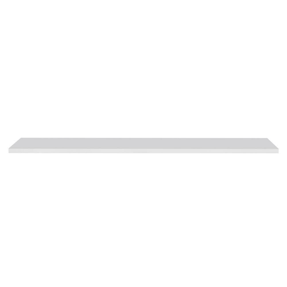 Prateleira Flutuante Quarto Adulto Com Suporte Invisível 91x20cm Yara Branco - Lumil