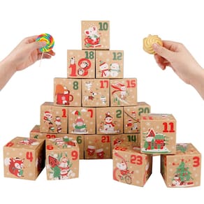 Caixas de calendário do advento de Natal ONESING 24 unidades 2024