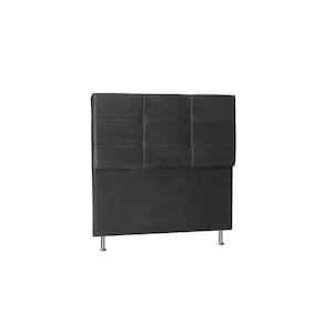 Cabeceira Tóquio 1,95 Cm Cama Box King Suede Cinza