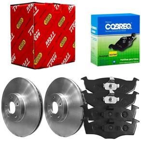 Kit Pastilha Disco Dianteiro Ventilado Fox 1.0 2004 a 2018