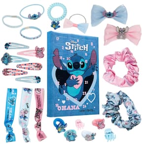 Calendário do Advento Disney Stitch 2024 com acessórios de cabelo