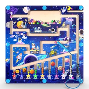 Brinquedo Montessori Magnético de Labirinto de Cores e Números MTYOKILN 3+