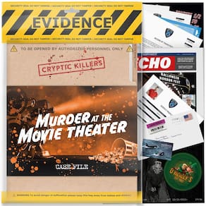 Arquivo de caso arquivado do jogo Murder Mystery Cryptic Killers Investiga