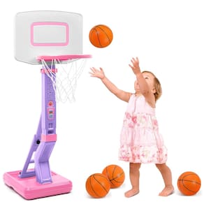 Cesta de basquete SUPER JOY para crianças de 1 a 3 anos ajustável