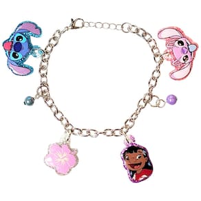 Pulseira LUV HER Lilo and Stitch 7 com pingentes de metal de mais de 3 anos