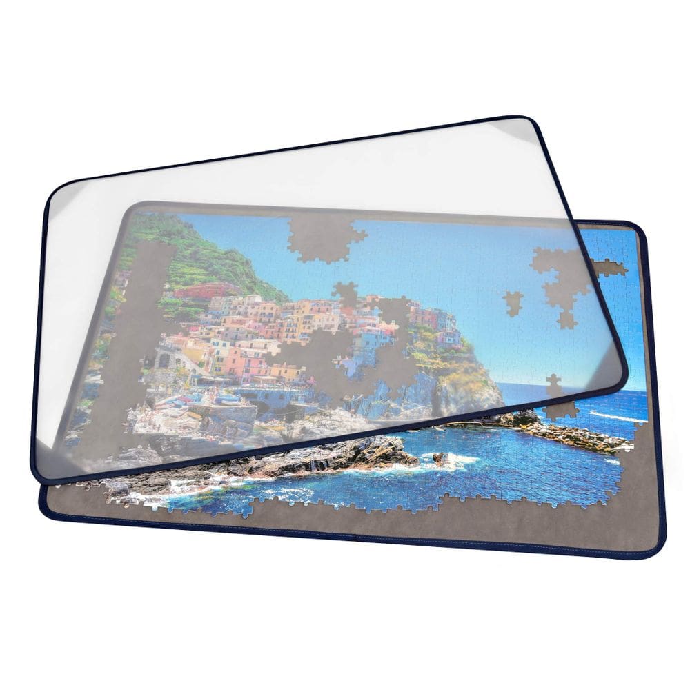 Tabuleiro de quebra-cabeça Tektalk Portable Puzzle Mat com capa à prova de poeira