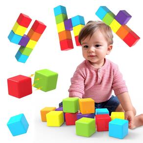 Blocos de construção magnéticos Pairez Toys Large 12 PCS