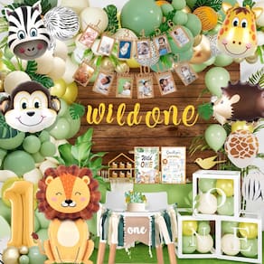 Decorações de festa Daidle Wild One Birthday Boy/Girl 1st Bday