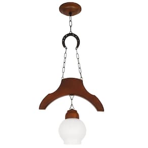 Pendente Muller Sela de Cavalo 1 Lâmpada Envelhecido 931E