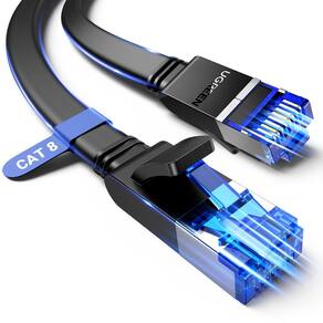 Cabo Ethernet UGREEN Cat 8 10 pés 40 Gbps 2000 Mhz de alta velocidade