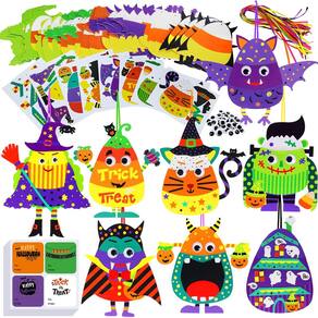 Kits de artesanato de Halloween Winlyn, enfeites de Halloween, 32 conjuntos