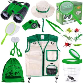 Conjunto de aventura GINMIC Kids Explorer e kit de captura de insetos, 11 unidades