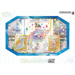 Box Pokemon Coleção Terapagos Ex PS 230 Copag 52 Cartas