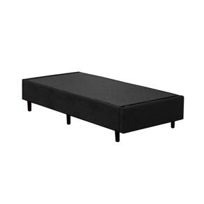 Cama Box Solteirão Suede Principe das Camas Preto 96x203x40