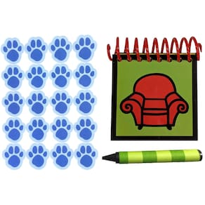 Caderno feito à mão Handy Dandy STEVE com adesivos e giz de cera