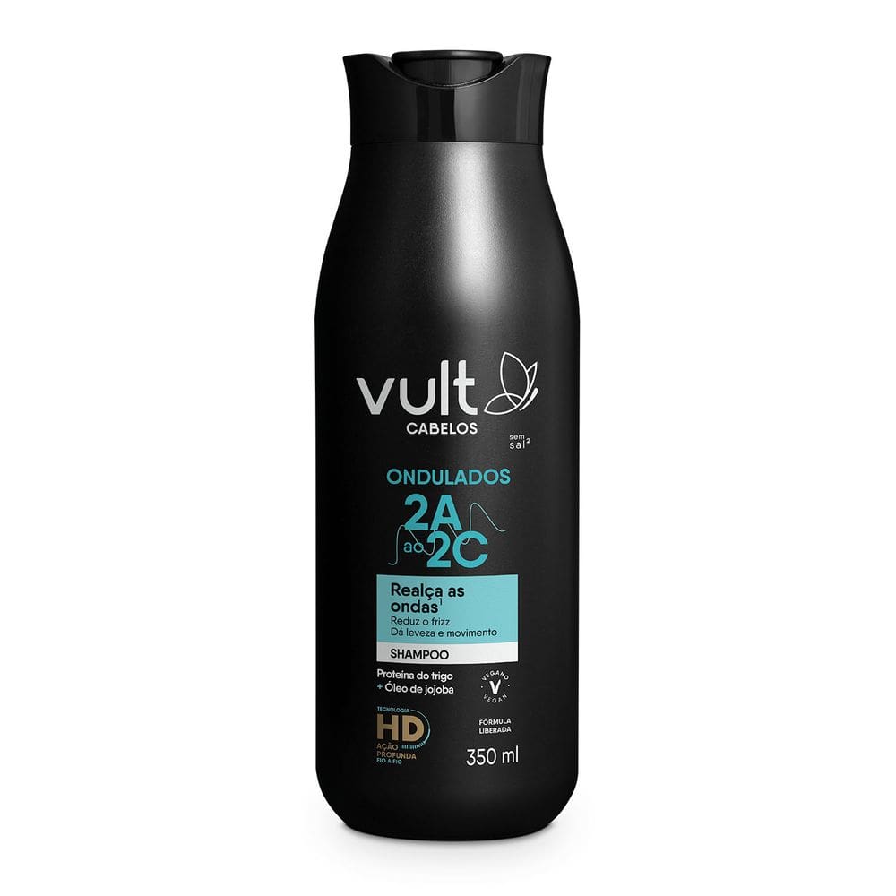 Vult Cabelos Ondulados 2A ao 2C - Shampoo 350ml