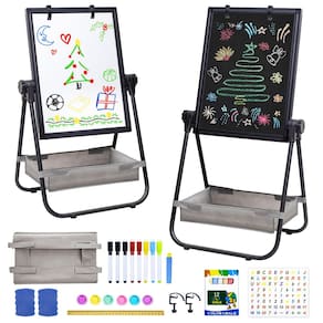 Cavalete WEYOUNG para crianças em pé ajustável com quadro branco e C