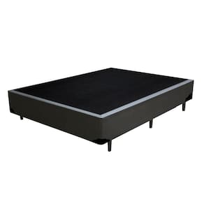 Cama Box Viúva Sintético Principe das Camas Cinza 128x188x40
