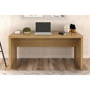Mesa de Escritório Secretária ME4109 Amêndoa - Tecno Mobili