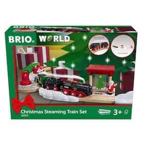 Conjunto de trem BRIO World Christmas Steaming 27 peças para crianças com mais de 3 anos