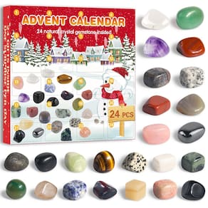 Calendário do Advento SANYHOM Crystal 2024 com 24 pedras preciosas para crianças