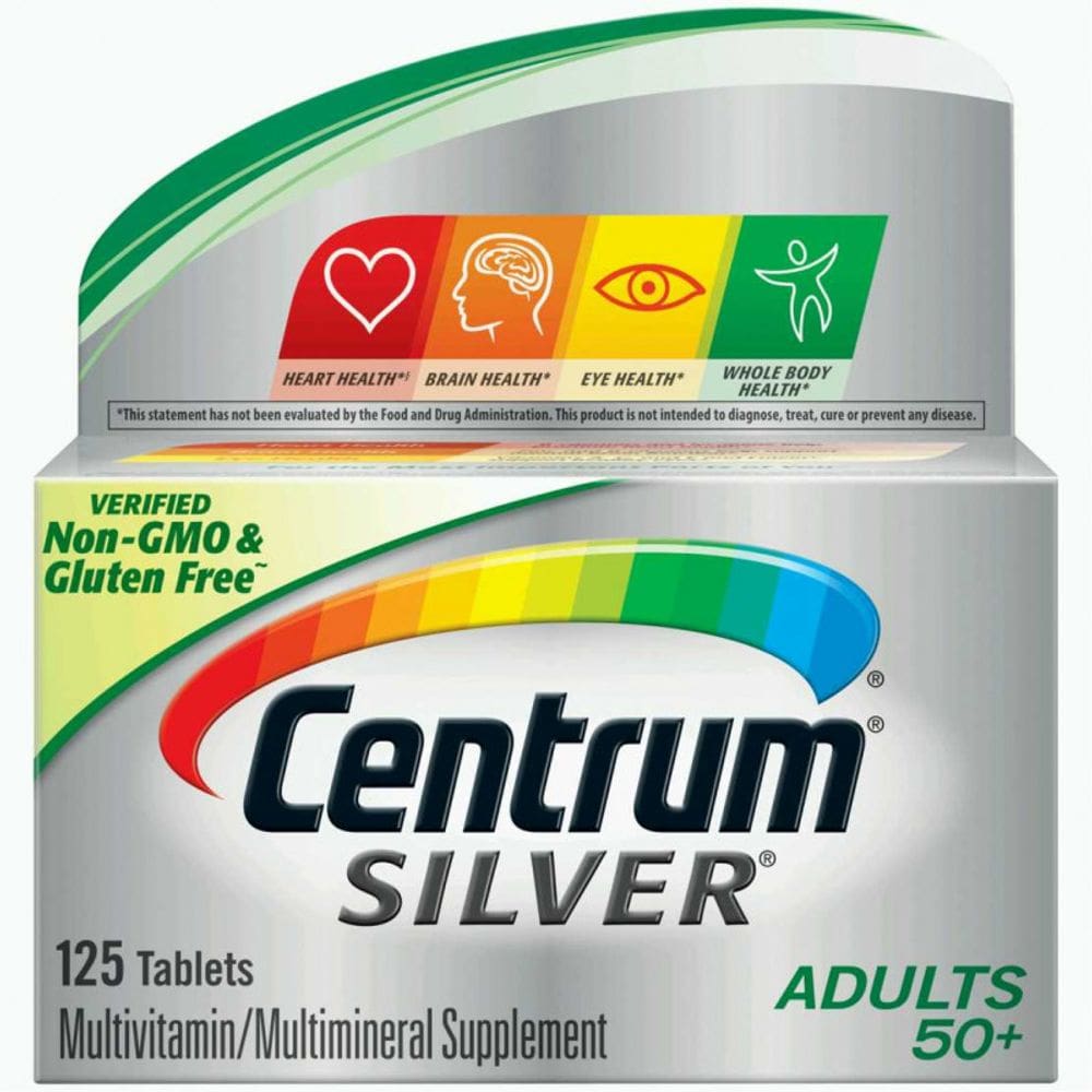Centrum Silver Adultos 50+ c/ 125 cápsulas - Importado