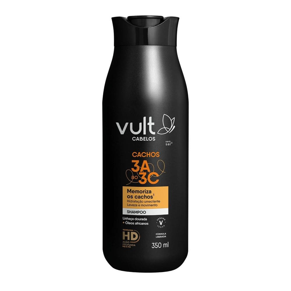 Vult Cabelos Cachos 3A ao 3C - Shampoo 350ml
