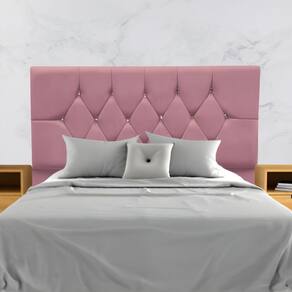 Cabeceira Cama Box Estofada Solteiro 90 cm Suede Isabela
