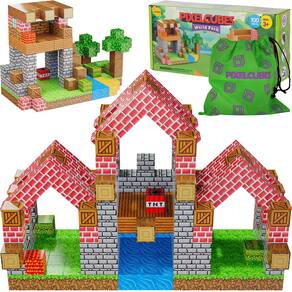 Blocos de construção da edição Magnetic Pixel Cubes World Pack