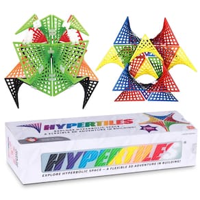 Brinquedo de construção rtile rbolic com 48 blocos e 80 conectores