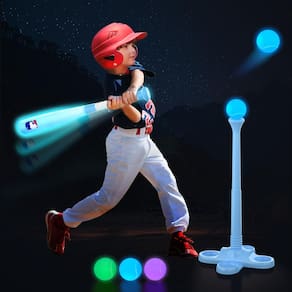 Conjunto T-Ball Leshein Light Up LED Baseball para crianças de 3 a 10 anos